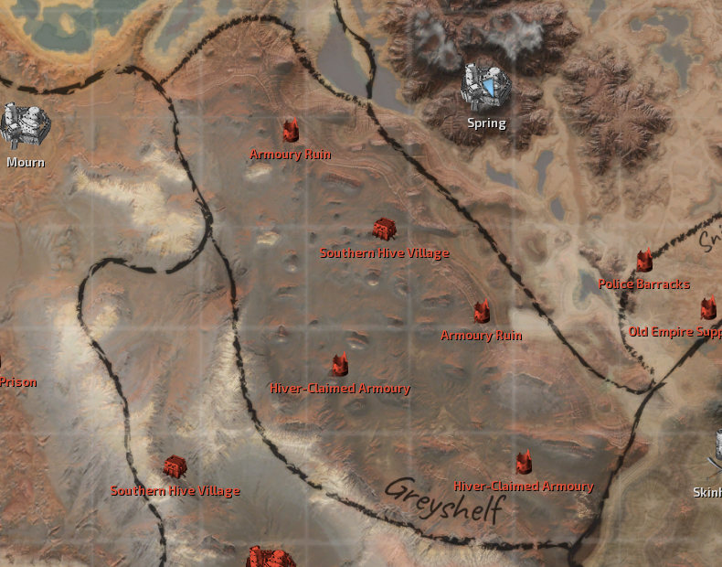 Greyshelf Map Locations